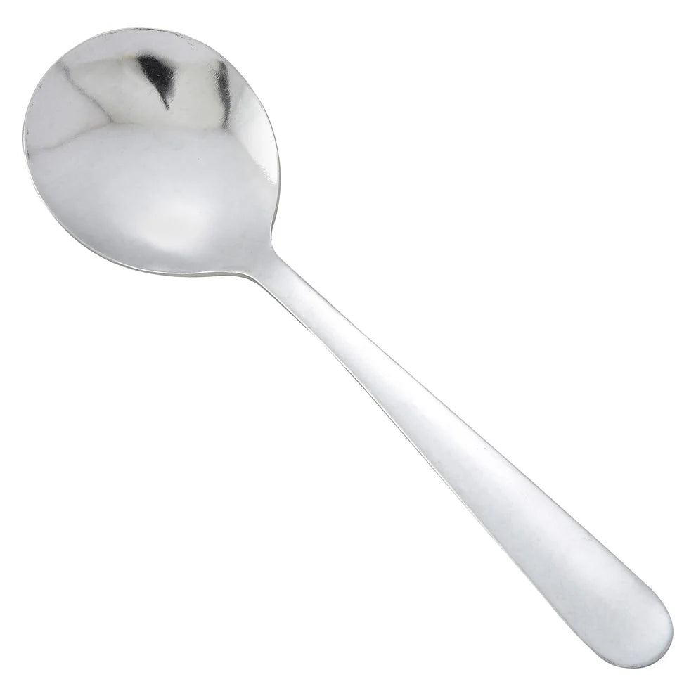 Winco 0082-04, 2doz/pk, 18/0 Medium Weight Windsor Bouillon Spoon
