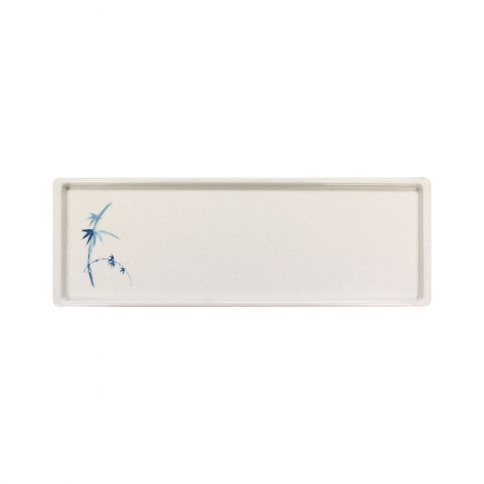 Blue Bamboo melamine sandwich tray BPA free dishwasher safe commercial dinnerware