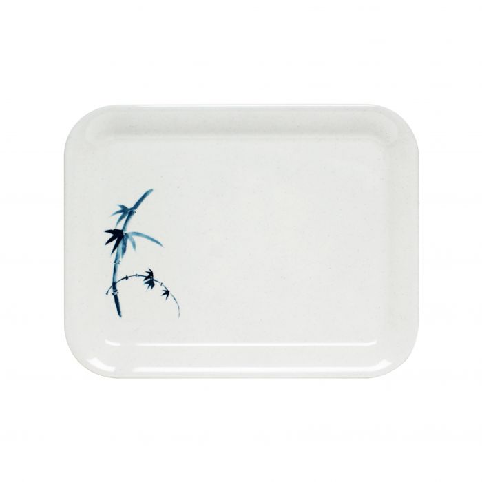 Blue Bamboo melamine tray BPA free dishwasher safe commercial dinnerware