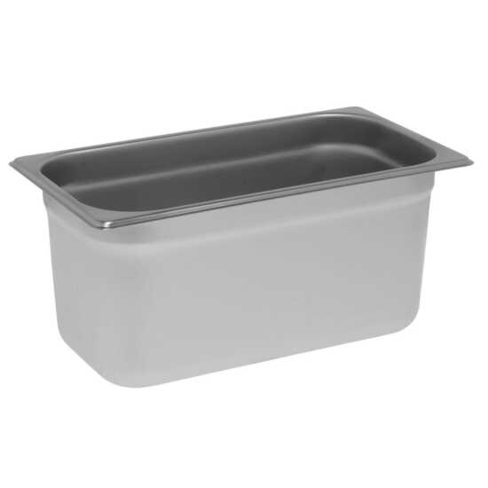 The Prepline 1/3 size 6" deep stainless steel steam table/hotel pan offers reliable food storage and warming solutions, ideal for buffets and catering in commercial kitchens with its sturdy and versatile design.