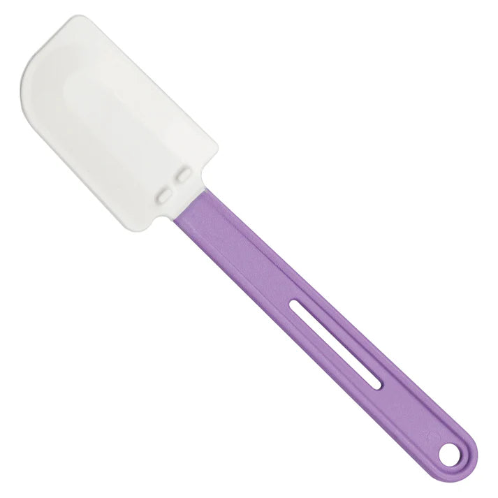 (10-1/2", 14", 16-1/4") Silicone Scraper 12/Pack solves the challenges of maintaining an allergen aware kitchen! Improve customer dining experiences while raising the bar for food safety. Designed to withstand high temperatures of up to 600°F(315°C). Prevent cross-contaminating allergens, whether its gluten, nuts or more, use this stand-out purple color to designate these scrapers as allergen-free.