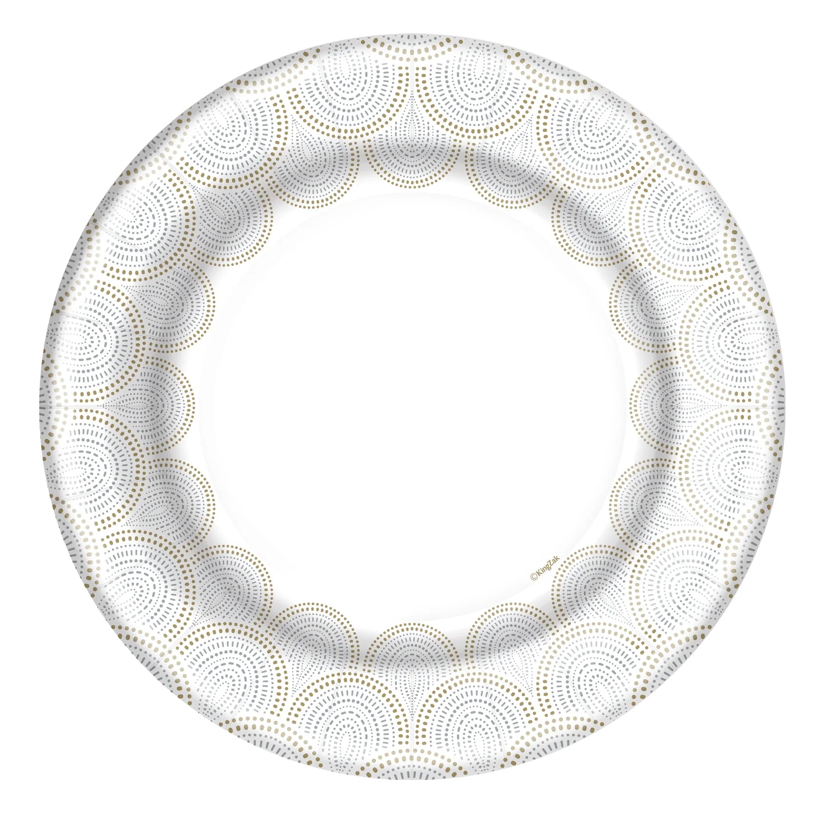 Rays Paper Plates – Stylish disposable plates with a modern sunburst design, available in 8.5-inch and 10.5-inch sizes, perfect for weddings, parties, and special events.