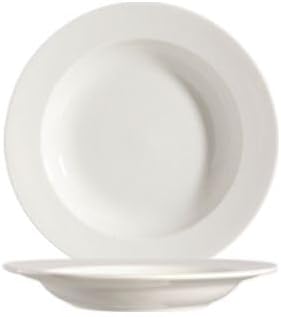 round 11 1 2 inch 24oz porcelain soup plate for serving soups and entrees