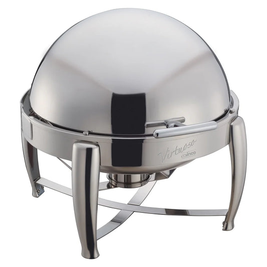 Winco 103A/103B, 6Qt Roll-Top S/S Virtuoso Round Chafers
