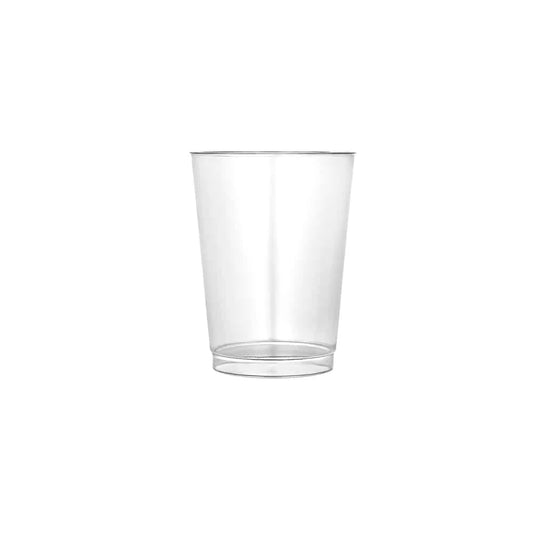 10oz  Clear Tumbler, perfect for cocktails, juices, and soft drinks. Durable, disposable, and stylish for weddings, parties, and catering events.