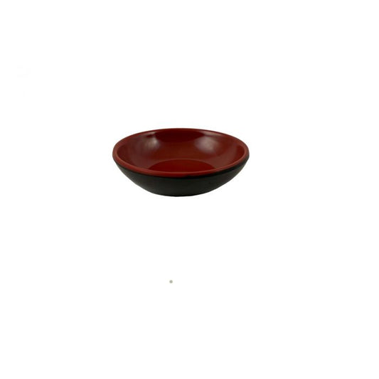 Two tone black red melamine sauce dish BPA free dishwasher safe commercial dinnerware