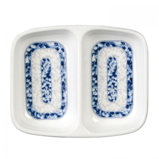 Blue Dragon melamine twin sauce dish BPA dishwasher safe commercial use