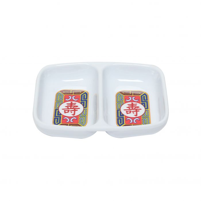 Longevity melamine twin sauce dish BPA dishwasher safe commercial foodservice