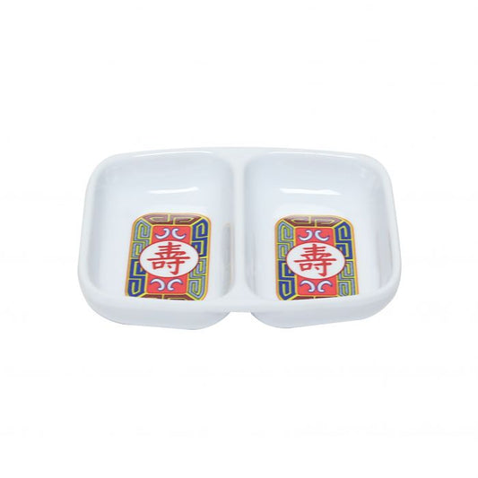 Longevity melamine twin sauce dish BPA dishwasher safe commercial foodservice