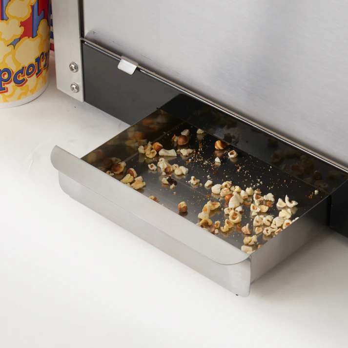(4oz, 6oz) Benchmark Metropolitan Popcorn Machine 1/Pack the design of "Metropolitan", inspired by the Art Deco style of the 1930s, brings a unique, attractive appeal.