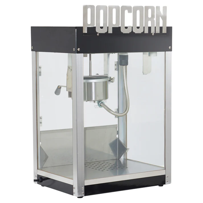 (4oz, 6oz) Benchmark Metropolitan Popcorn Machine 1/Pack the design of "Metropolitan", inspired by the Art Deco style of the 1930s, brings a unique, attractive appeal.