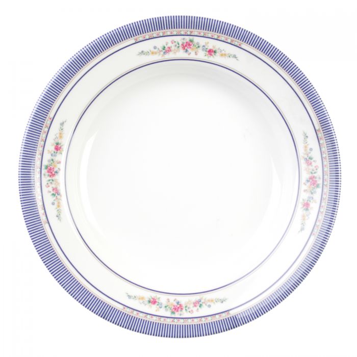 Rose melamine soup plate BPA free dishwasher safe commercial dinnerware