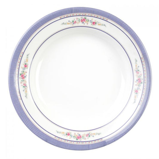 Rose melamine soup plate BPA free dishwasher safe commercial dinnerware
