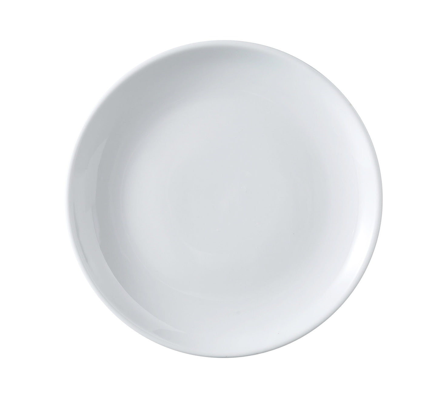 Elevate your dining experience with the Yanco Coupe Plate crafted from super white porcelain. Its sleek, rolled edge design adds a modern touch while ensuring durability. Perfectly sized for serving salads, desserts, and appetizers. This versatile plate is safe for dishwasher, oven, and microwave use, making it as practical as it is elegant.