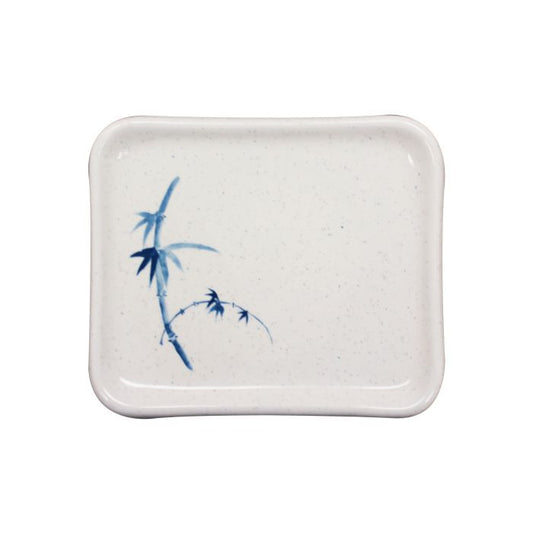 Blue Bamboo melamine plate BPA free dishwasher safe commercial dinnerware