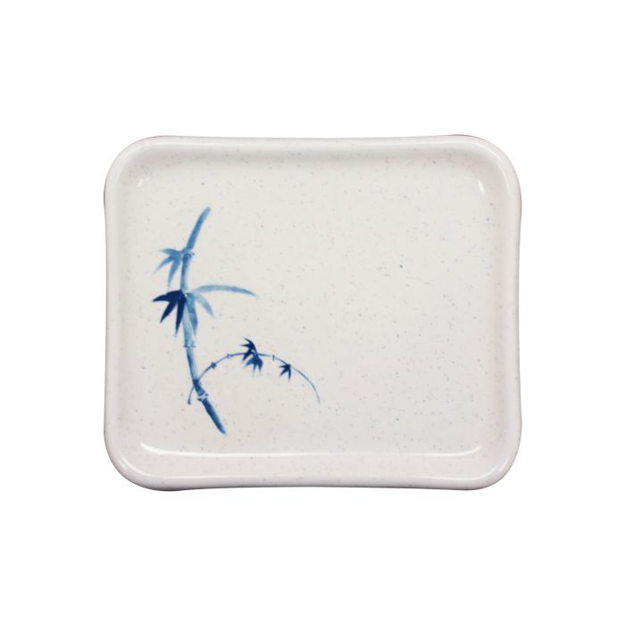 Blue Bamboo melamine plate BPA free dishwasher safe commercial dinnerware