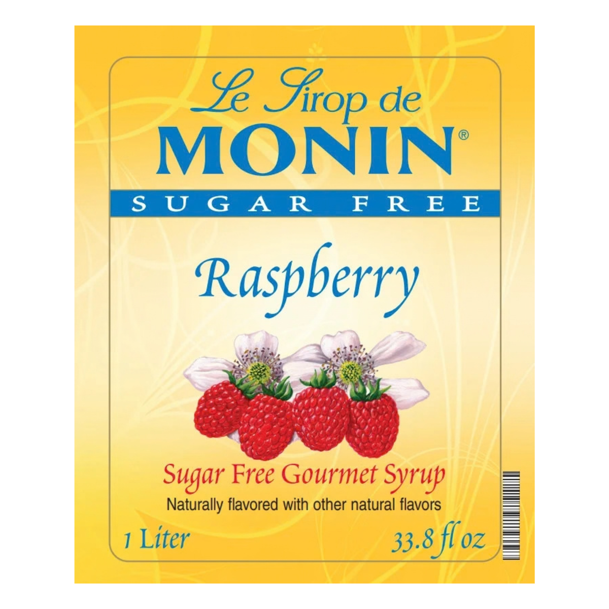 Monin Sugar Free Raspberry Syrup 1 L Bottle additional product image