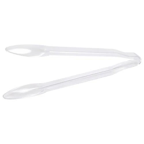 12" Clear Plastic Tongs – Durable, disposable serving tongs for catering, buffets, and events. Perfect for serving salads, pasta, and more. Lightweight, sturdy, and stylish for any occasion.