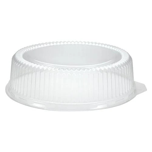 Clear Dome Lid for 12" & 16" trays – Secure, durable food cover for catering, parties, and events. Keeps food fresh and protected while allowing easy transport and stylish presentation.