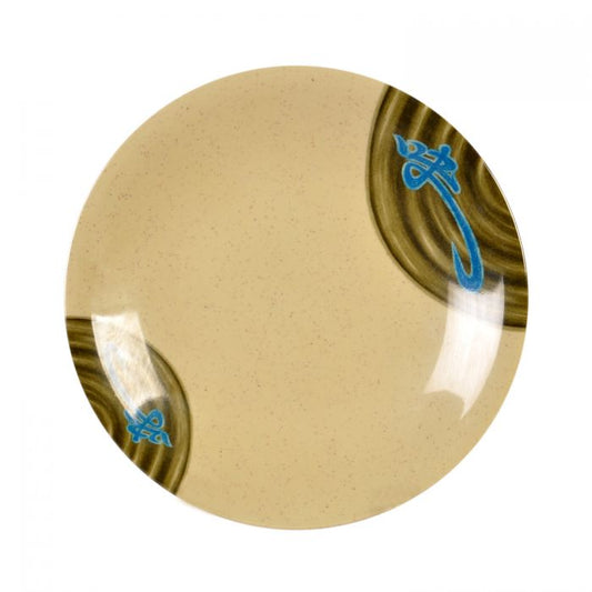 Thunder Group Dinner Plate 12/Pcs is perfect for serving from spring rolls, sushi, meatballs or fried tofu and more Asian-inspired foods. This dinner plate will bring oriental flare to your food presentation. Manufactured from a durable plastic material this dinnerware is unbreakable, which makes it a practical solution for catered indoor and outdoor events. The WEI collection has a distinctive presentation. 