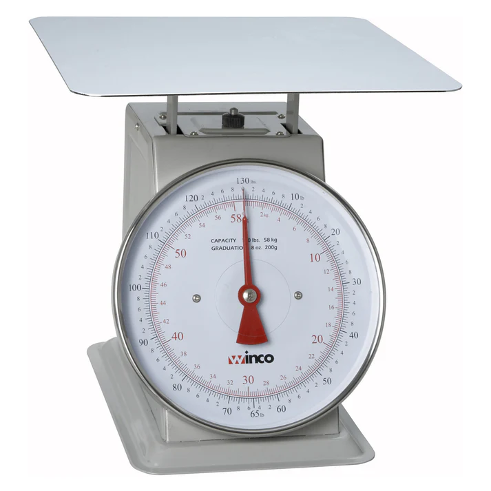 (2lbs 2/Pack, 6lbs 2/Pack, 10lbs 2/Pack, 20lbs 2/Pack, 40lbs 2/Pack, 100lbs 2/Pack, 130lbs 2/Pack, 60lbs 3/Pack) Receiving Scale measure food ingredients like flour or sugar accurately, this receiving scale is easy to use and is very useful for baking breads and other pastries. Constructed with large steel platforms, this piece is built to withstand the demands of any home or commercial kitchen.