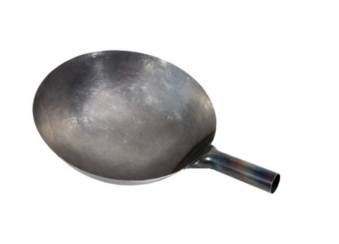 Peking wok with steel handle