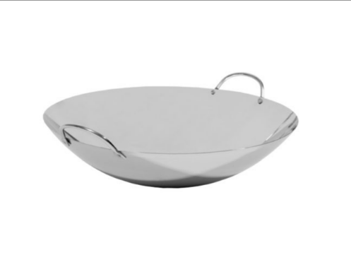 Stainless Cantonese serving wok