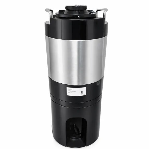 The Itallia AIR1 1.5 Gallon Thermal Coffee Server with Stand is designed for commercial beverage service applications including cafés, restaurants, hotels, catering operations, and office coffee stations. Comparable 1.5-gallon thermal servers feature double-wall stainless steel vacuum insulation that keeps coffee hot for 4–6 hours without external heat sources.