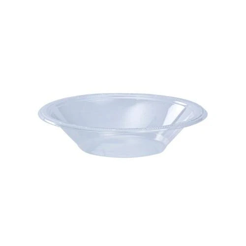 Clear plastic bowls in 5oz & 15oz sizes, perfect for soups, salads, desserts, catering, parties, weddings, and events. Durable, disposable, and elegant design for easy dining and effortless cleanup.