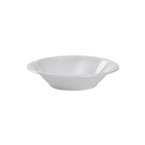 15oz White Disposable Plastic Bowls – Sturdy and lightweight bowls perfect for soups, salads, and desserts at parties, picnics, and events. Stackable, easy to store, and hassle-free cleanup.