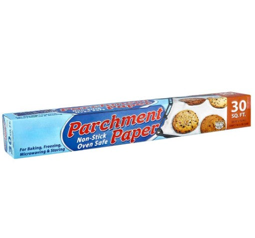 Parchment paper rolls, 15"x24', 12"x25', 12"x100', non-stick, heat-resistant, oven-safe, baking paper, cooking liner, food prep, disposable sheets, greaseproof, kitchen essential.