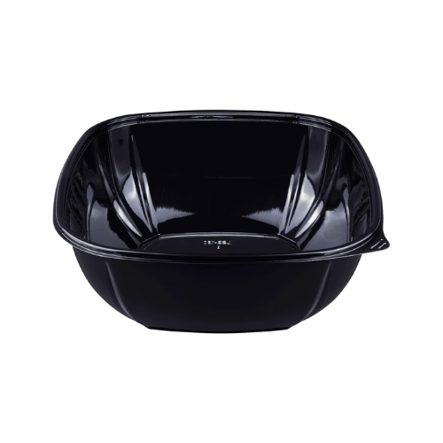 Square Disposable Plastic Salad Bowl For Meal Prep and Takeout