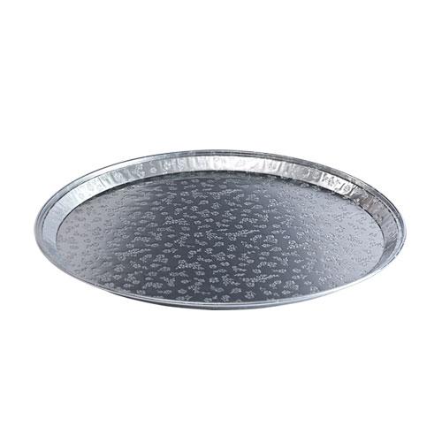 Aluminum flat tray in 12", 16", and 18" sizes, ideal for serving, baking, catering, and food display. Durable, lightweight, and easy to clean for home or commercial use.