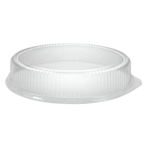 Clear Dome Lid for 12" & 16" trays – Secure, durable food cover for catering, parties, and events. Keeps food fresh and protected while allowing easy transport and stylish presentation.