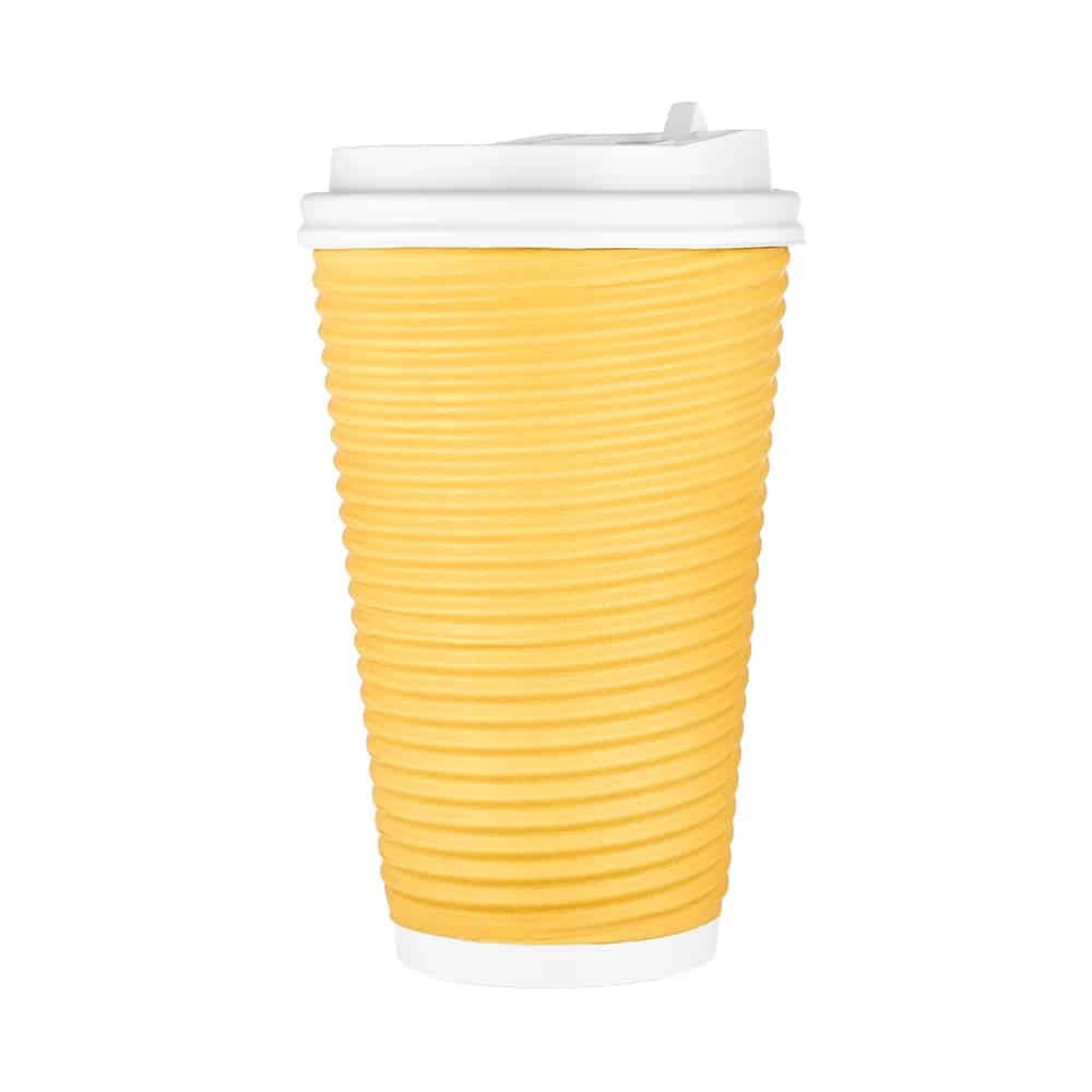 16oz Ripple Hot Cup with Lid – Insulated, Stylish & Perfect for Hot Beverages