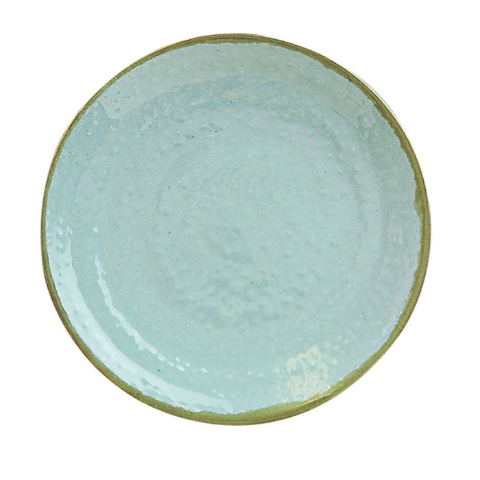 Seaside melamine round plate deep rim coastal design commercial dinnerware