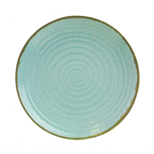Seaside melamine round plate large deep rim commercial dinnerware
