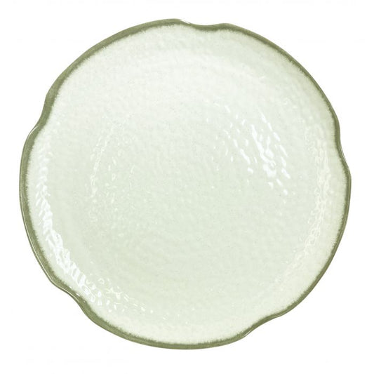 Victoria melamine lotus shape plate extra large deep rim commercial dinnerware