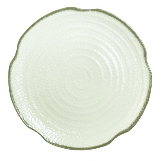 Victoria melamine lotus shape plate extra large deep rim commercial dinnerware