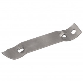 4-inch long bottle & can opener stanton trading compact tool made from plated steel for durability. Designed with a dual-purpose function, it easily opens bottles and punctures cans. A must-have for kitchens, bars, and outdoor activities.