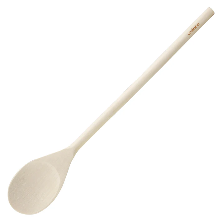 (12", 14", 16", 18") Stirring Paddle Wooden 4/Pack is perfect for stirring ingredients to keep them from sticking to the pot. Thanks to its long, rounded handle, this wooden spoon keeps your hands safely away from the heat while providing a firm grip. Preferred by home cooks and professional chefs.