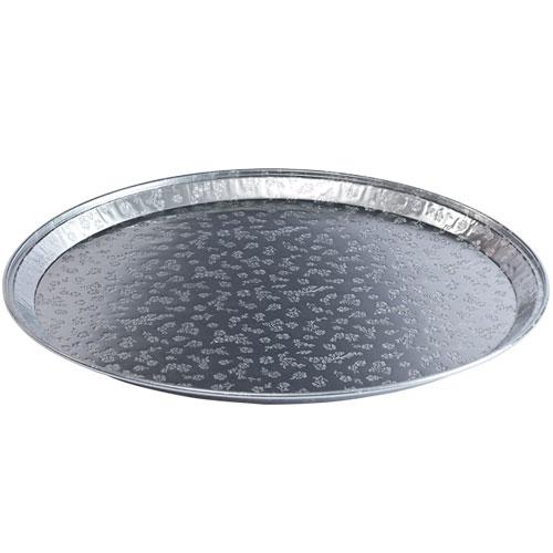 Aluminum flat tray in 12", 16", and 18" sizes, ideal for serving, baking, catering, and food display. Durable, lightweight, and easy to clean for home or commercial use.