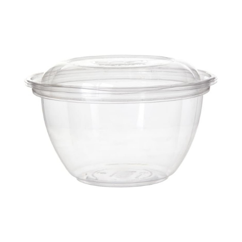 Clear Disposable PLA Salad Container Bowls with Dome Lids