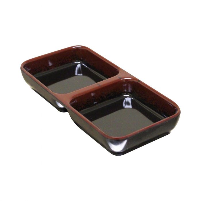 Tenmoku twin melamine sauce dish 4 oz BPA free NSF dishwasher safe