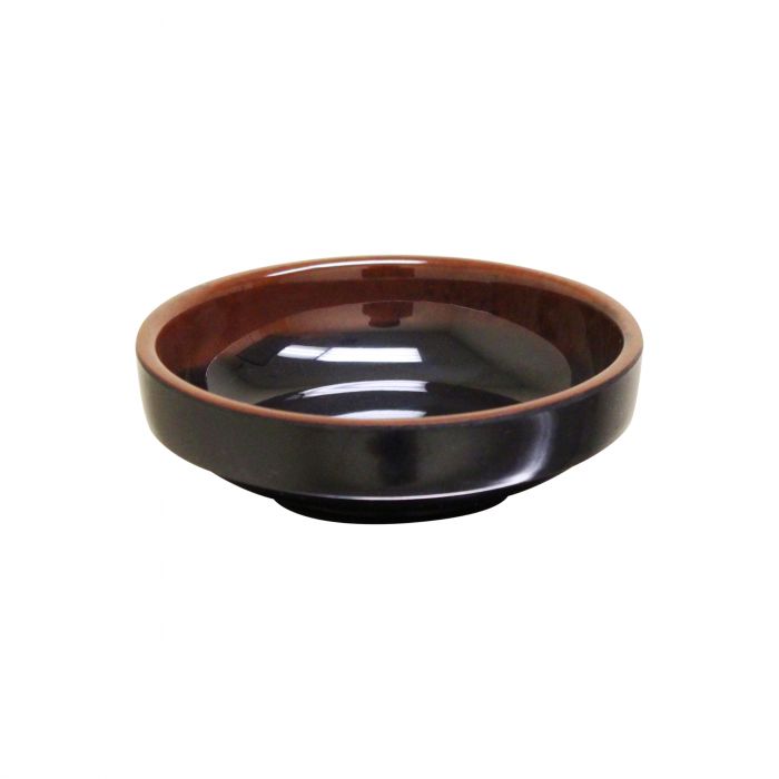 Tenmoku melamine flat base bowl 3 oz BPA free NSF dishwasher safe