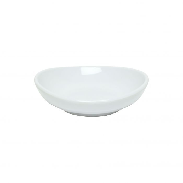 Classic black melamine round saucer 8 oz BPA free NSF dishwasher safe
