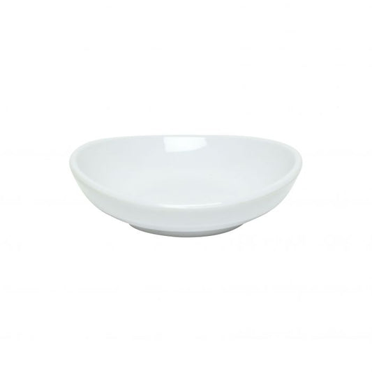 Classic black melamine round saucer 8 oz BPA free NSF dishwasher safe