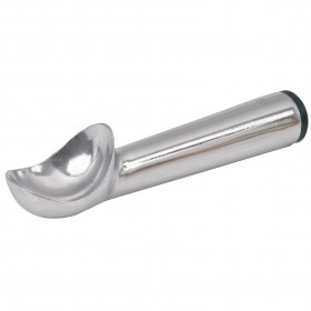 Ice cream baller, size 16, 2-1/2 oz., stanton trading made of durable cast aluminum. Features a liquid-filled, self-defrosting handle designed to transfer heat for effortless scooping. Ideal for portioning ice cream and other frozen desserts.