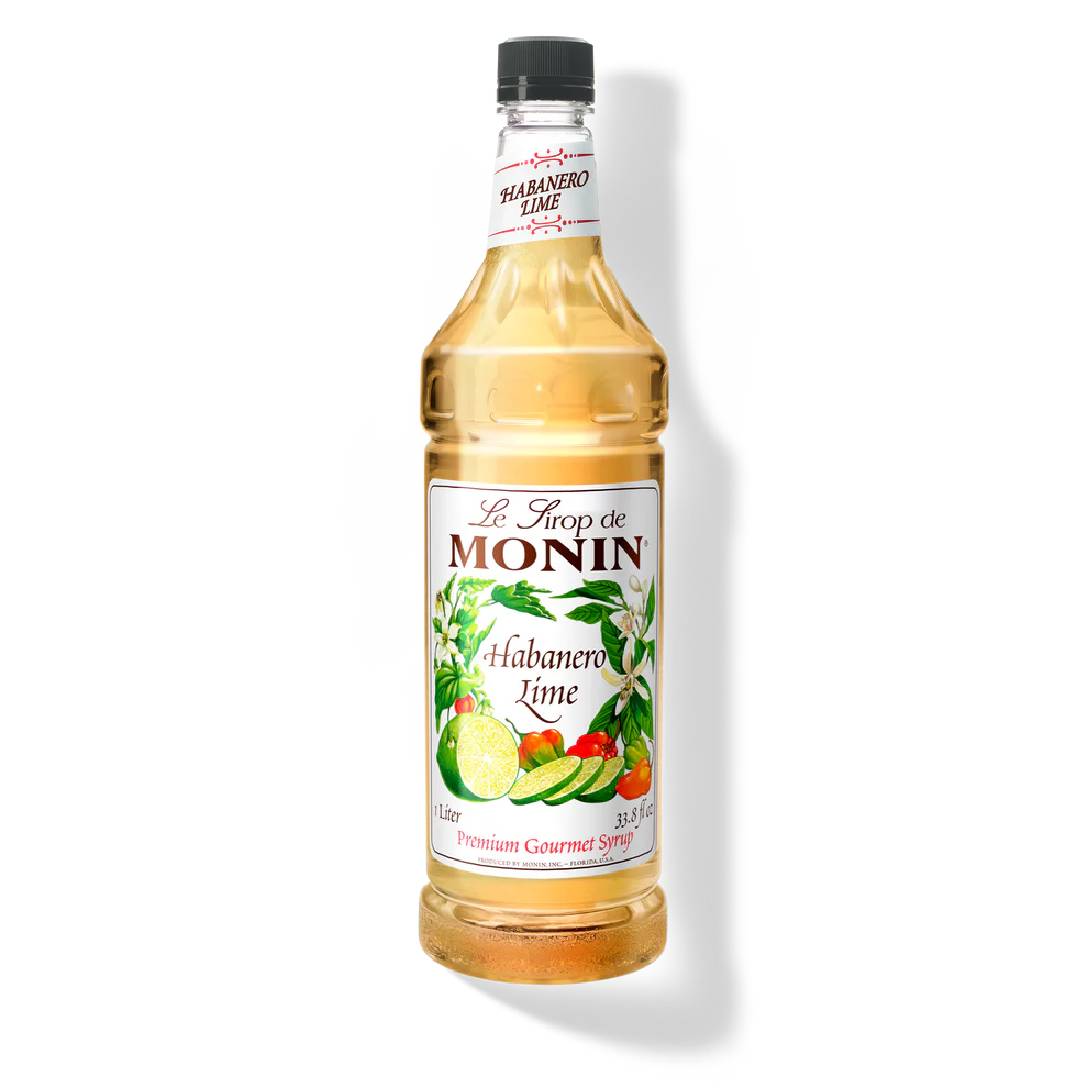 Monin Habanero Lime Syrup 1 L Bottle
