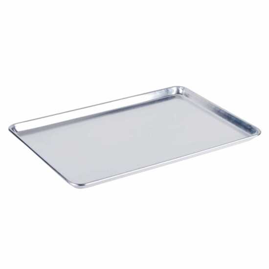 Prepline full-size 19 gauge aluminum sheet/bun pan measuring 18" x 26", ideal for commercial baking and food preparation.